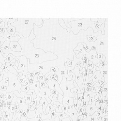 Картина по номерам 40х50 см, ОСТРОВ СОКРОВИЩ "Пейзаж с рекой", на подрамнике, акрил, кисти, 663289