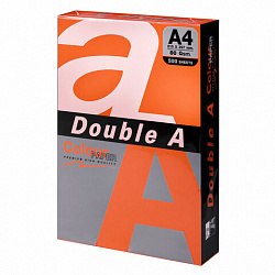 Бумага цветная DOUBLE A, А4, 80 г/м2, 500 л, интенсив, оранжевая