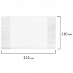 Обложка ПЭ для тетрадей и дневников, ПЛОТНАЯ, 90 мкм, 210х350 мм, прозрачная, ПИФАГОР, 227423