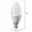 Лампа светодиодная SONNEN, 7 (60) Вт, цоколь Е14, свеча, теплый белый свет, 30000 ч, LED C37-7W-2700-E14, 453711