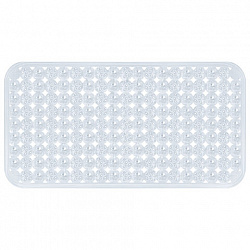 Коврик для ванны противоскользящий 70х36см, "Бусины", прозрачный, ПВХ, присоски, PRIMILA (ПРИМИЛА), 700366