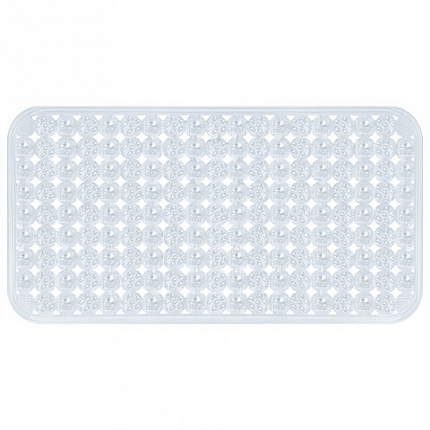 Коврик для ванны противоскользящий 70х36см, "Бусины", прозрачный, ПВХ, присоски, PRIMILA (ПРИМИЛА), 700366