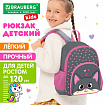 Рюкзак BRAUBERG KIDS PLAY детский, 1 отделение, 3 кармана, "Серый котенок", 29х23х12 см, 274429