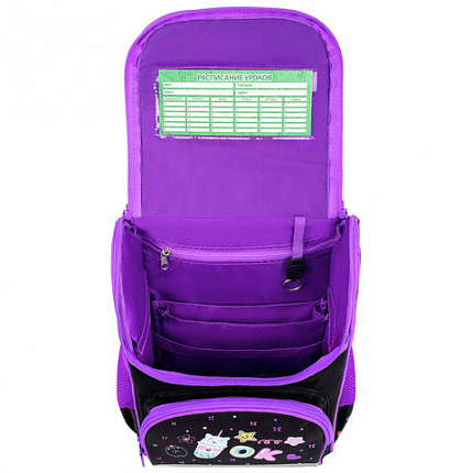 Ранец ПИФАГОР BASIC, 1 отделение, 3 кармана, эргономичная спинка, "Cheers", 35х28х18 см, 274420