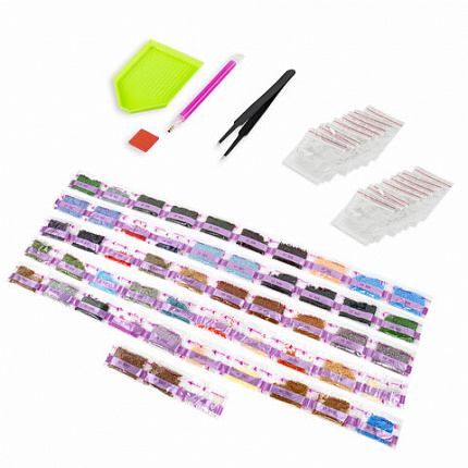 Картина стразами (алмазная мозаика), 60х80 см, ОСТРОВ СОКРОВИЩ "Город у моря", без подрамника, 663870