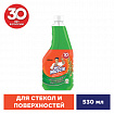 Средство для мытья стекол и зеркал (сменный флакон) 530 мл, МИСТЕР МУСКУЛ "Утренняя роса"