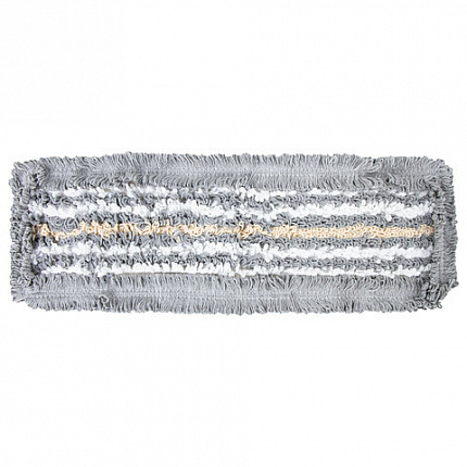 Насадка МОП плоская для швабры/держателя 50 см, ТИП У/К, хлопок/микрофибра, СЕРАЯ, LAIMA EXPERT, 606630