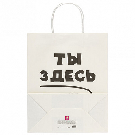 Пакет подарочный (1 штука) 26х13х32 см (L) "Love Story", ассорти, крафт, ЗОЛОТАЯ СКАЗКА, 700821