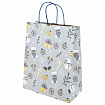 Пакет подарочный (1 штука) новогодний 26x13x32 см, "Kraft Large", ассорти, ЗОЛОТАЯ СКАЗКА, 592132