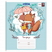 Тетрадь 18 л. BRAUBERG, клетка, обложка картон, CUTE FOX, 402992