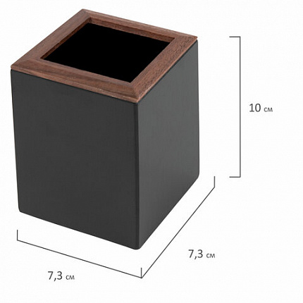 Набор настольный GALANT "Sirius" из дерева, 8 предметов, цвет "орех/чёрный", 238161
