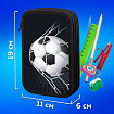 Пенал ПИФАГОР, 3 отделения, ламинированный картон, 19х11 см, "Ball kick", 272253