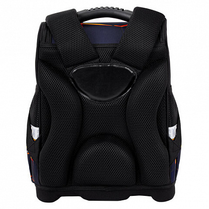 Ранец ЮНЛАНДИЯ WISE, 1 отделение, 3 кармана, устойчивое дно, Volcano split, 37х29х15 см, 273162