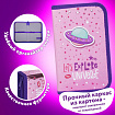 Пенал ЮНЛАНДИЯ, 1 отделение, металлизированный картон, конгрев, 19х11 см, "Moon Explorer", 271507