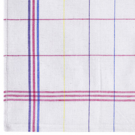 Салфетка универсальная, ХЛОПОК, 47х65 см, белая клетка, легкий цветной контур, ассорти, BOOMHOUSE (БУМХАУС), 700886