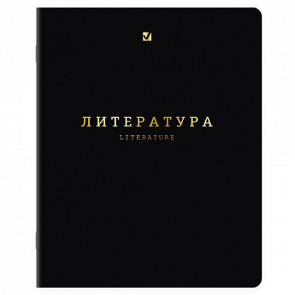 Тетради предметные, КОМПЛЕКТ 12 ПРЕДМЕТОВ, 48 л., Soft-Touch, 3D-фольга, BRAUBERG, "BLACK GOLD", 405602