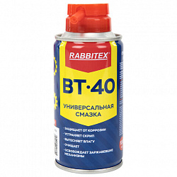 Смазка универсальная проникающая BT-40 (аналог WD-40) 100 мл, аэрозоль с трубочкой, RABBITEX (РАББИТЕКС), 700295
