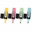 Набор текстовыделителей BRAUBERG 4 шт., АССОРТИ, "EXTRA PASTEL", прорезиненный корпус, линия 1-5 мм, 151756