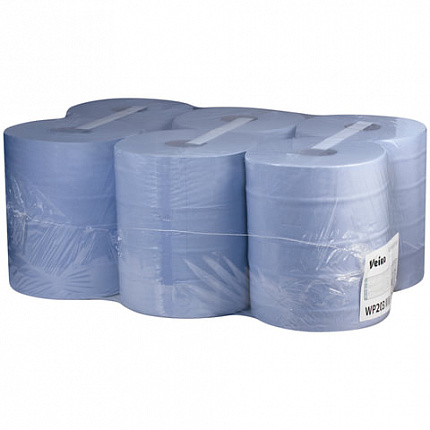 Бумага протирочная/полотенца VEIRO (W1/W2/W3), комплект 6 шт., 175 м, с центральной вытяжкой, 2-слойная, Comfort, WP203