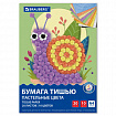 Цветная бумага ТИШЬЮ 17 г/м2, А4 (210х297 мм), 20 листов, 10 цветов пастель, в папке, BRAUBERG, 116497