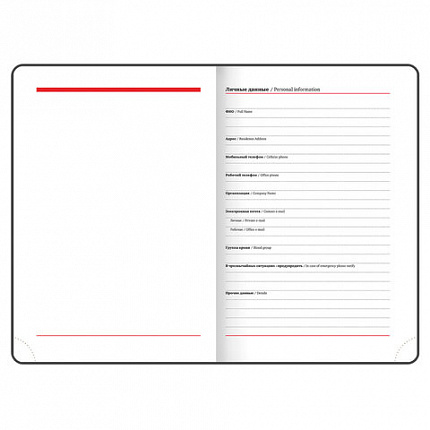 Ежедневник недатированный А5 138х213 мм BRAUBERG "Towny" под кожу, магнитный клапан 160 л., черный, 123785