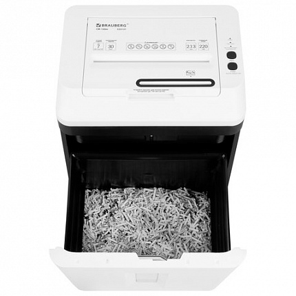 Уничтожитель (шредер) с автоподачей BRAUBERG PROFESSIONAL AUTO CM-150m, HeavyDuty, 5 уровень секретности, 2х13 мм, корзина 20 литров, 533131