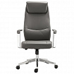 Кресло офисное BRABIX PREMIUM "Jazz EX-757", синхромеханизм, алюминий, экокожа, серое, 532490