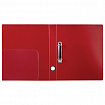 Папка на 2 кольцах BRAUBERG "Стандарт", 40 мм, красная, до 300 листов, 0,9 мм, 270480
