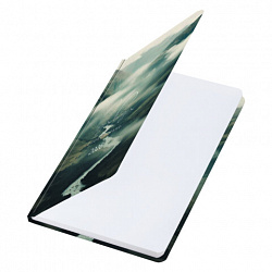 Ежедневник датированный 2026 с резинкой 145х203 мм, А5, BRAUBERG, твердый, "Спокойствие", 117343