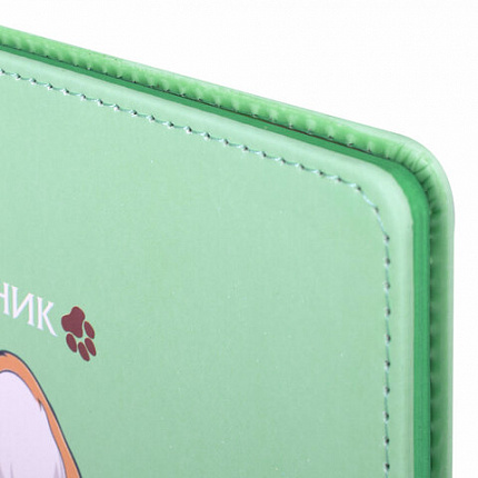 Дневник 1-4 класс 48 л., кожзам (твердая), застежка, ЮНЛАНДИЯ, "Корги в Очках", 106210