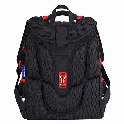 Ранец BRAUBERG LUMINOUS, 2 отделения, с брелком, "Danger", СВЕТЯЩИЙСЯ РИСУНОК, 38х29х16 см, 272069