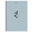 Тетрадь А4, 96 л., BRAUBERG, гребень, клетка, матовая ламинация, "Пастель_3" (микс в спайке), 405320