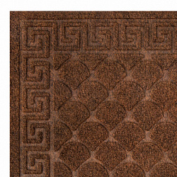 Коврик придверный 60х90 см, ВЕНГЕ, грязезащитный, 430 г/м2, фактурный рисунок ЧЕШУЙКИ, ЛЮБАША, 701062