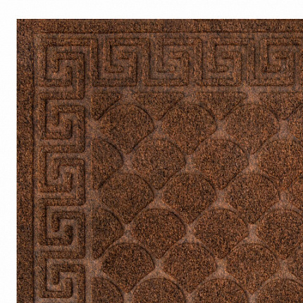 Коврик придверный 60х90 см, ВЕНГЕ, грязезащитный, 430 г/м2, фактурный рисунок ЧЕШУЙКИ, ЛЮБАША, 701062