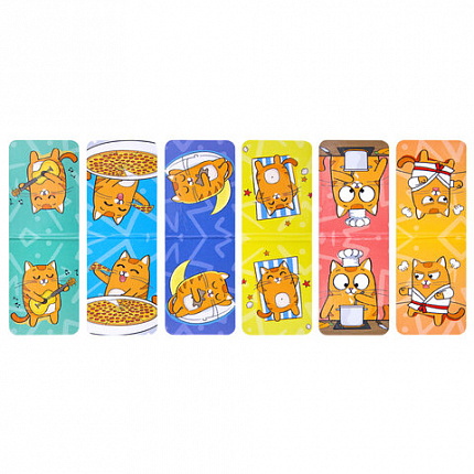 Закладки для книг МАГНИТНЫЕ, "АССОРТИ 5 ДИЗАЙНОВ ЗВЕРЯТА", набор 6 штук, 35x25 мм, FUNSTER, 116651