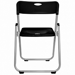Стул складной BRABIX "Golf Lite CF-017", серебристый каркас, пластик чёрный, 532895