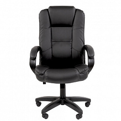 Кресло офисное Chairman CH 600 LT, экокожа, черное, 7158667