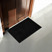 Коврик придверный 60х90 см, ЧЕРНЫЙ, влаго-грязезащитный, 430 г/м2, ребристый, ЛЮБАША СТАНДАРТ, 701034