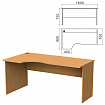 Стол письменный эргономичный "Монолит", 1600х900х750 мм, левый, цвет бук бавария, СМ7.1