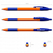 Ручка шариковая автоматическая с грипом ERICH KRAUSE "R-301 Orange", СИНЯЯ, узел 1,0 мм, линия письма 0,35 мм, 46762