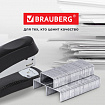 Скобы для степлера цинковое покрытие №10, 1000 штук, BRAUBERG "EXTRA", до 20 листов, 229298