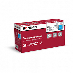 Картридж лазерный SONNEN (SH-W2071A) для HP CLJ 150/178 ВЫСШЕЕ КАЧЕСТВО, голубой, 700 страниц, 363967