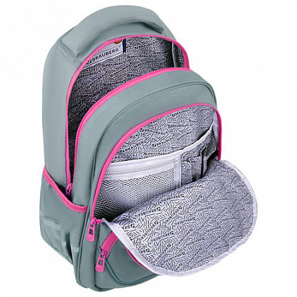 Рюкзак BRAUBERG MOTION, 2 отделения, 3 кармана, "Crazy cat", 41х28х17 см, 273115