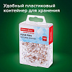 Силовые кнопки-гвоздики BRAUBERG CLEAR & GOLD, прозрачные с золотистым (шарики), 100 штук, 11 мм, 272760