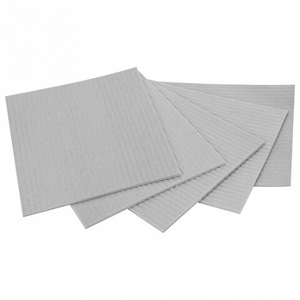 Салфетки губчатые для уборки кухни 15х18 см, ЦЕЛЛЮЛОЗНЫЕ, КОМПЛЕКТ 5 шт., серые, LAIMA, 700266