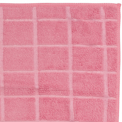 Салфетки из МИКРОФИБРЫ универсальные 40х40 см, КОМПЛЕКТ 6 шт., КЛЕТКА, ассорти, 220 г/м2, ЛЮБАША, 603951