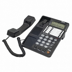 Телефон RITMIX RT-495 black, АОН, спикерфон, память 60 номеров, тональный / импульсный режим, черный, 80002152