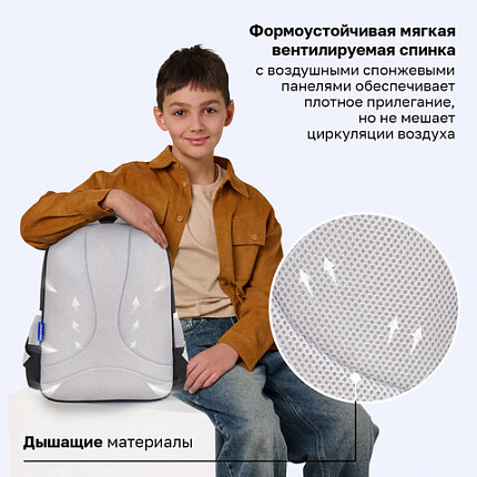 Рюкзак BRAUBERG SNAP, 2 отделения, 3 кармана, "Классический черный", 39х28х16 см, 272066