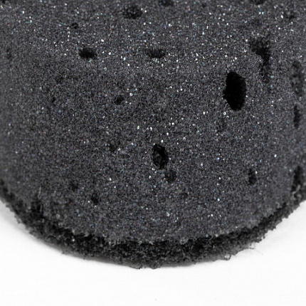 Губки для посуды 9,5х6,5х3,5 см, КОМПЛЕКТ 6 шт., OVAL BLACK, КРУПНОПОРИСТЫЙ поролон с абразивным слоем, LAIMA, 608649