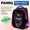 Ранец BRAUBERG ORIGINAL, 2 отделения, с брелоком, "Космический кот", 38х29х16 см, 274403